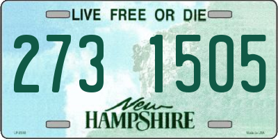 NH license plate 2731505