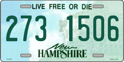 NH license plate 2731506