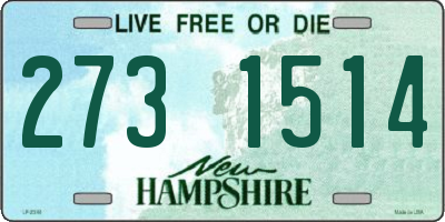 NH license plate 2731514