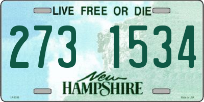 NH license plate 2731534