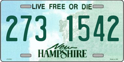 NH license plate 2731542
