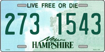 NH license plate 2731543