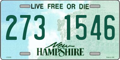 NH license plate 2731546