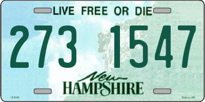 NH license plate 2731547