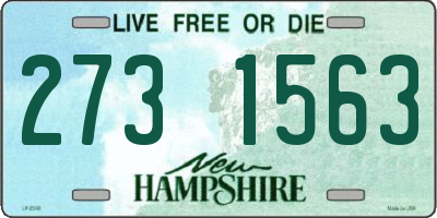 NH license plate 2731563