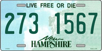 NH license plate 2731567