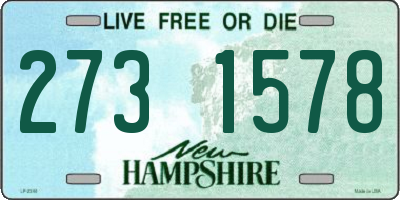 NH license plate 2731578