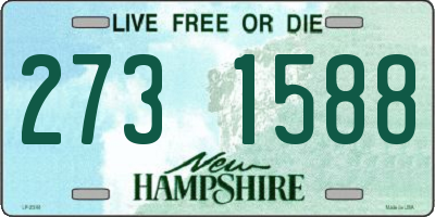 NH license plate 2731588