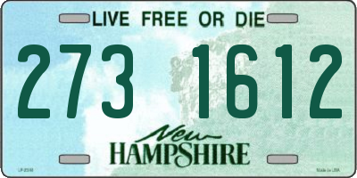NH license plate 2731612