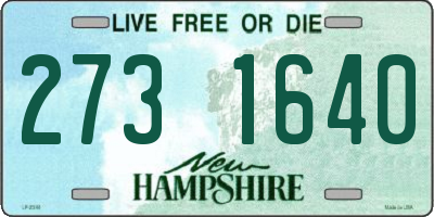 NH license plate 2731640