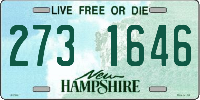 NH license plate 2731646