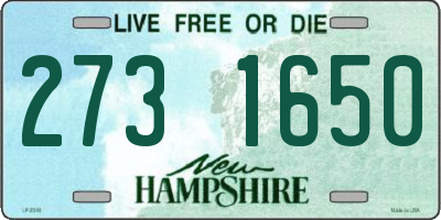 NH license plate 2731650