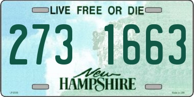 NH license plate 2731663