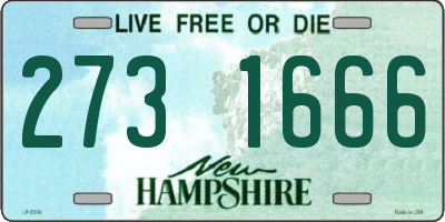 NH license plate 2731666
