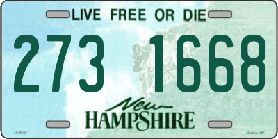 NH license plate 2731668