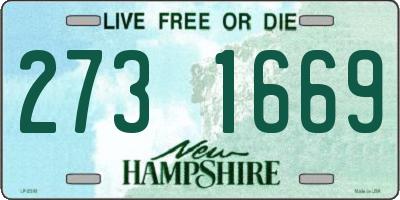 NH license plate 2731669