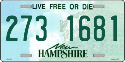 NH license plate 2731681
