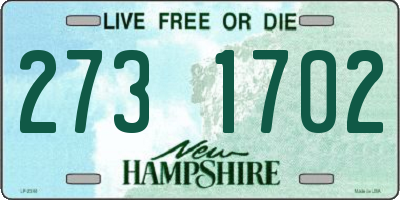 NH license plate 2731702