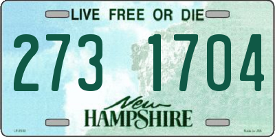 NH license plate 2731704
