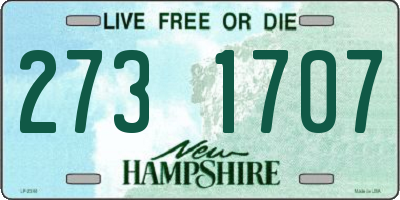 NH license plate 2731707