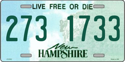 NH license plate 2731733