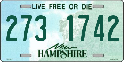 NH license plate 2731742