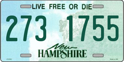 NH license plate 2731755