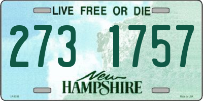 NH license plate 2731757
