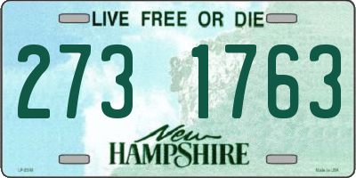 NH license plate 2731763