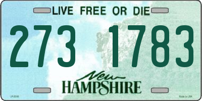 NH license plate 2731783