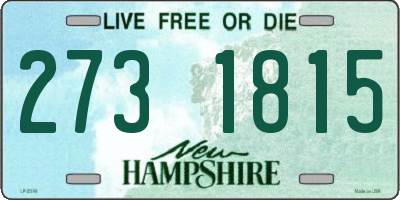 NH license plate 2731815