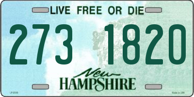 NH license plate 2731820