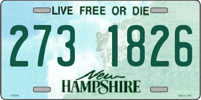 NH license plate 2731826