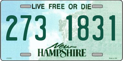 NH license plate 2731831