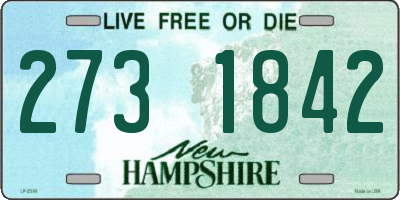 NH license plate 2731842