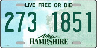 NH license plate 2731851