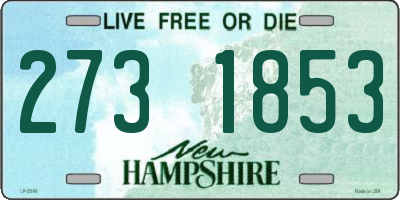 NH license plate 2731853