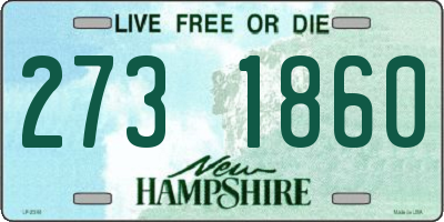 NH license plate 2731860