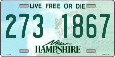 NH license plate 2731867