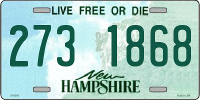 NH license plate 2731868
