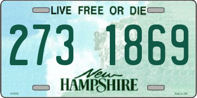 NH license plate 2731869