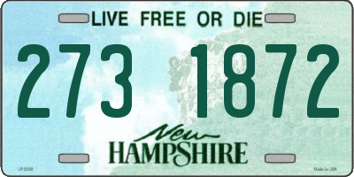NH license plate 2731872