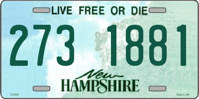 NH license plate 2731881