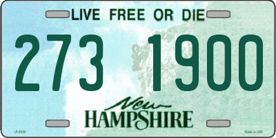 NH license plate 2731900