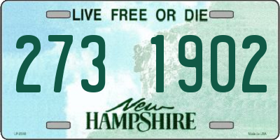 NH license plate 2731902