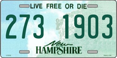 NH license plate 2731903