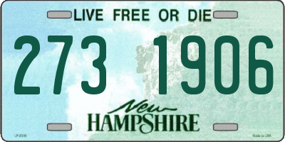 NH license plate 2731906