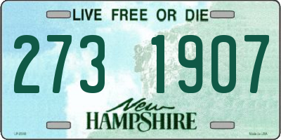 NH license plate 2731907
