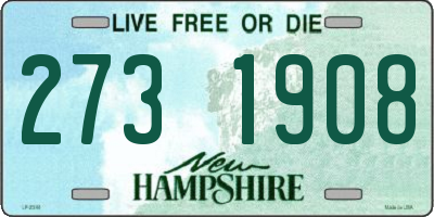 NH license plate 2731908