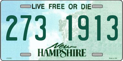 NH license plate 2731913
